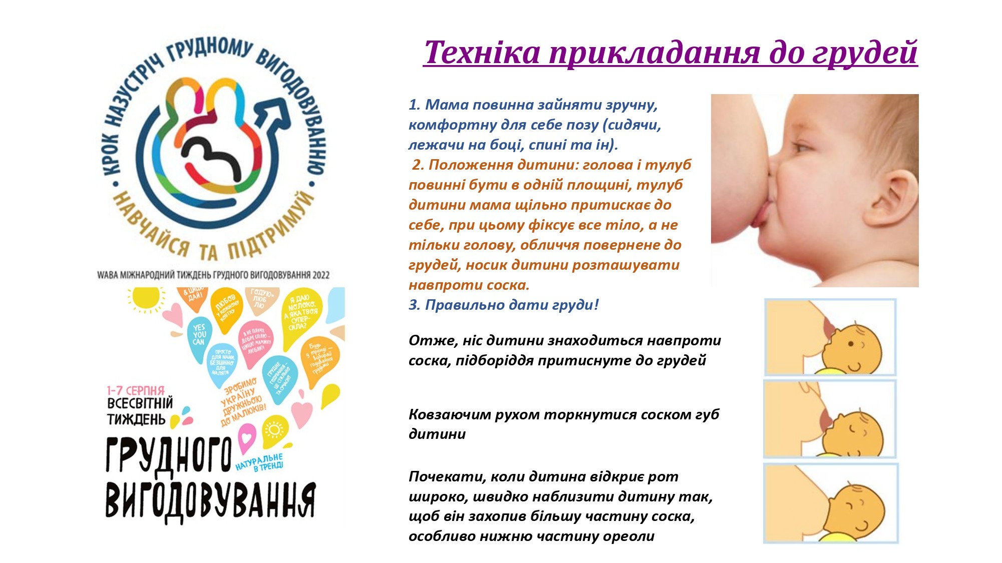 1-7 серпня всесвітній  тиждень ГРУДНОГО ВИГОДОВУВАННЯ